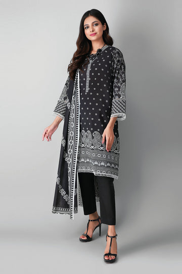 Khaadi A2103014 Black Summer Lawn 2021